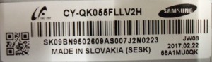 KOMPLETNE PODŚWIETLENIE MATRYCY CY-QK055FLLV2H