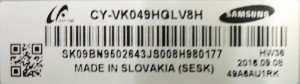 KOMPLETNE PODŚWIETLENIE MATRYCY CY-VK049HGLV8H