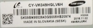 KOMPLETNE PODŚWIETLENIE MATRYCY CY-VK049BHGLV6H 