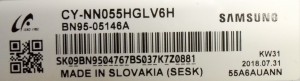 KOMPLETNE PODŚWIETLENIE MATRYCY CY-NN055HGLV6H